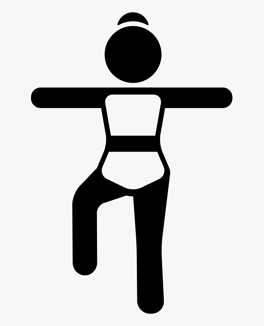 Stretching Arms And Bended Knee - Open Legs Icon, HD Png Download