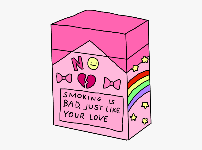 #smoking #smoke #no #bow #heart #rainbow #star #stars, HD Png Download