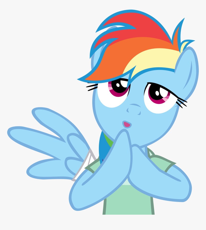 Transparent Hospital Gown Clipart - Rainbow Dash, HD Png Download