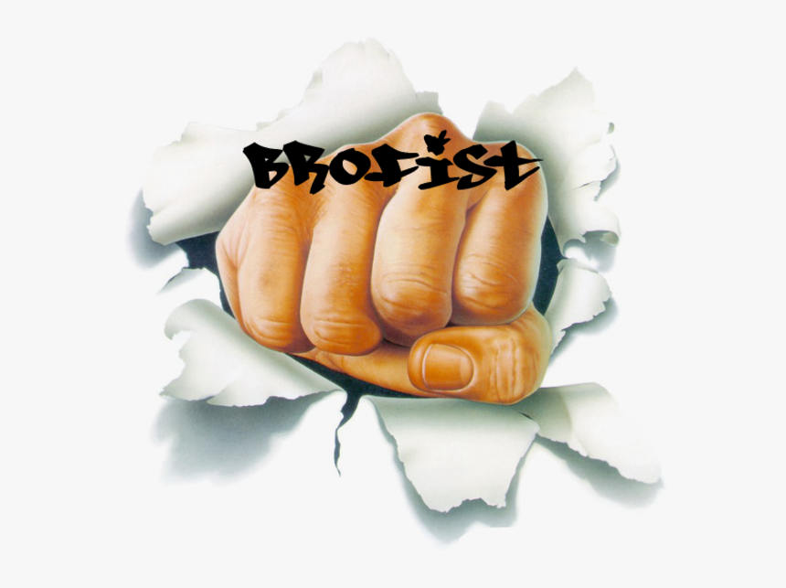 Finger Hand Nail - Fist Punching Through Paper, HD Png Download