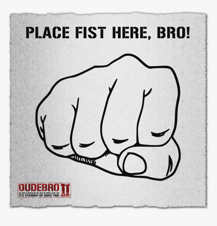 Fist Bump Place Fist Here, HD Png Download