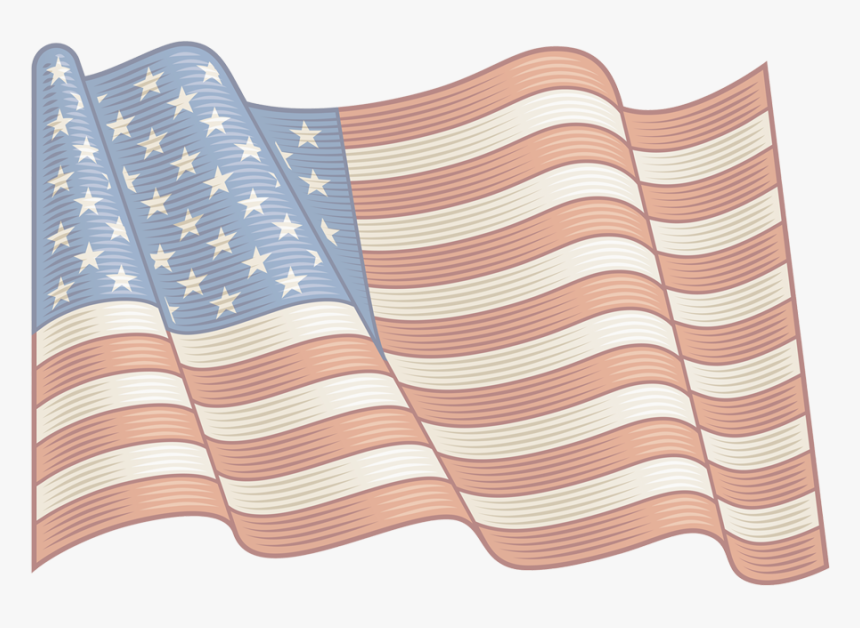 Flag Of The United States Vintage - Vintage American Flag Png, Transparent Png