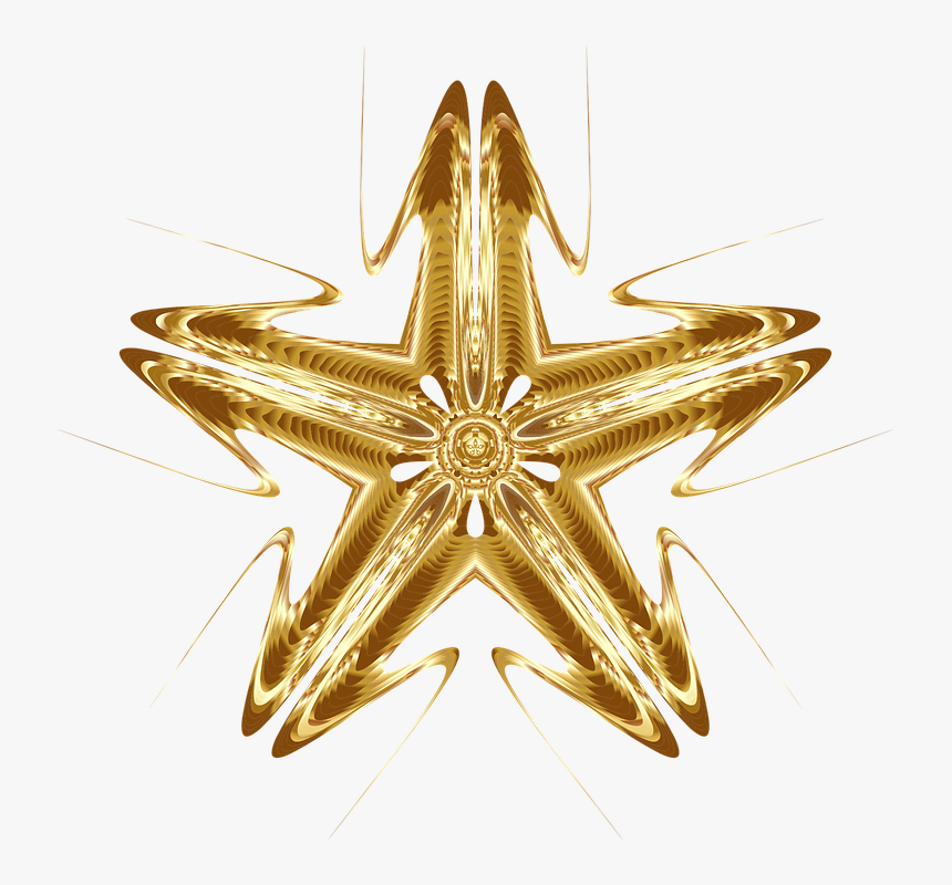 Colorful, Prismatic, Chromatic, Rainbow, Star, Abstract - Marine Invertebrates, HD Png Download