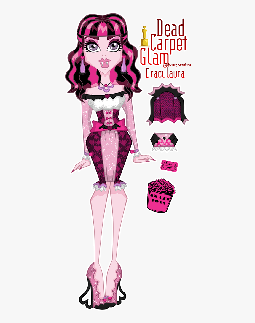 Dead Carpet Glam Draculaura - Illustration, HD Png Download
