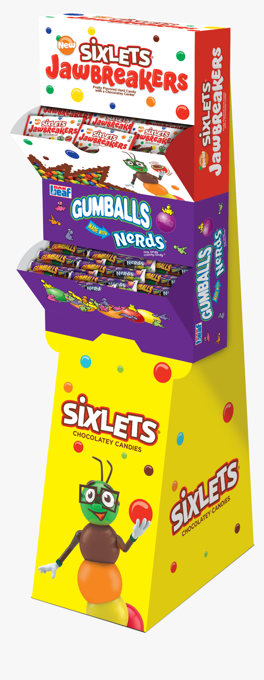 Sixlets® 96ct Jawbreaker / Nerds 5 Ball Tube - Toy, HD Png Download
