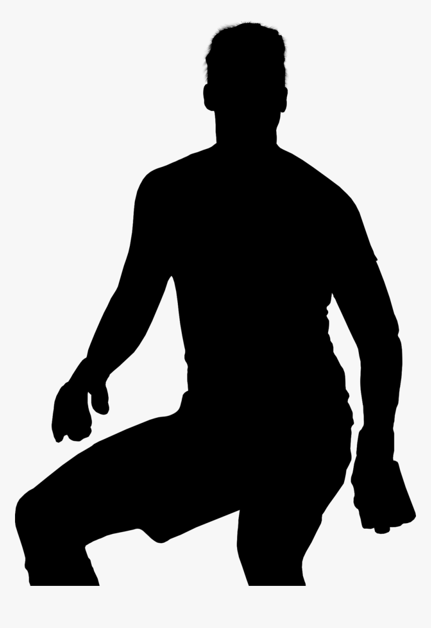 Human Behavior Hip Knee Silhouette - Silhouette, HD Png Download