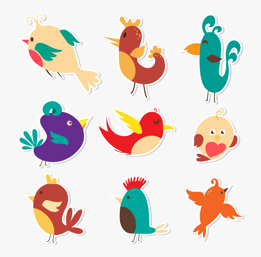 Bird Clip Art - Png Bird Vector Cute, Transparent Png
