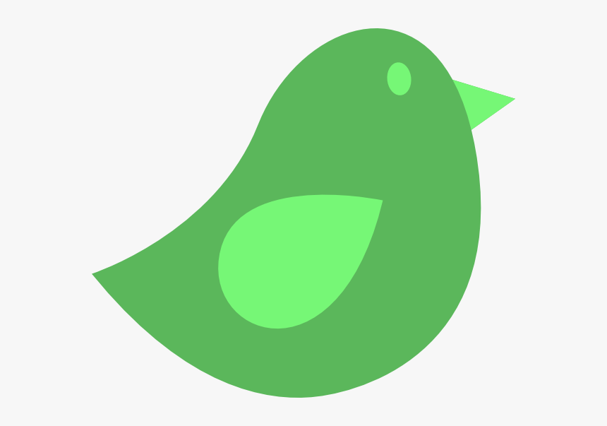 Cute Green Bird Clipart, HD Png Download