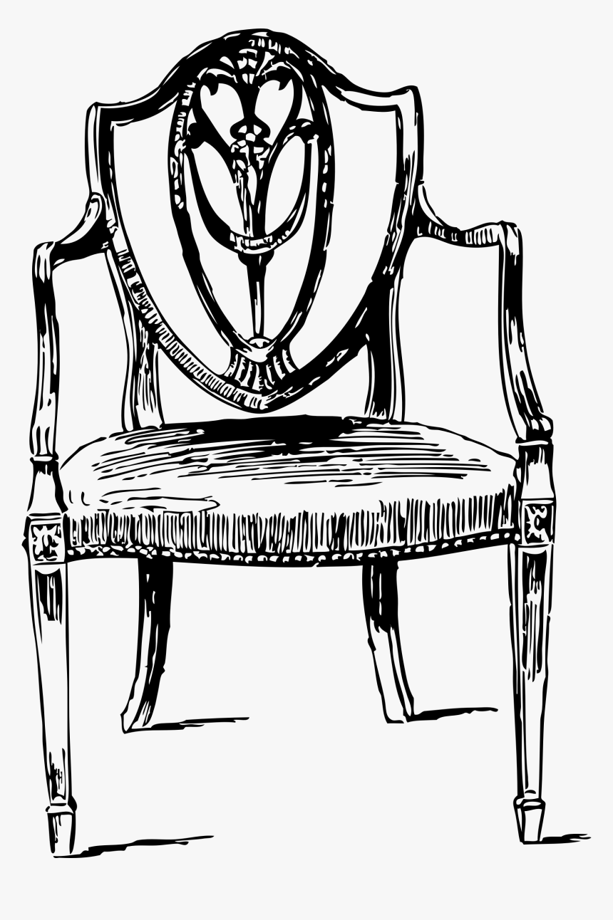 Transparent White Chair Png Old Chair Drawing, Png Download