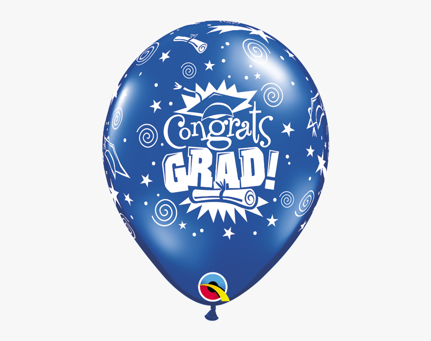 Congrats Grad Jewel Sapphire Blue - Congrats Grad Balloons Latex, HD Png Download
