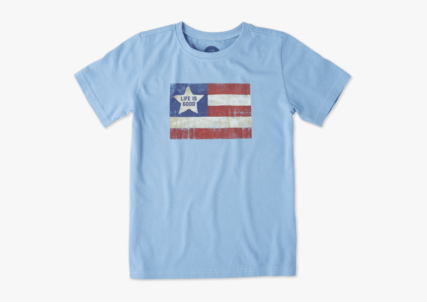 Boys Vintage American Flag Crusher Tee - Flag Of The United States, HD Png Download