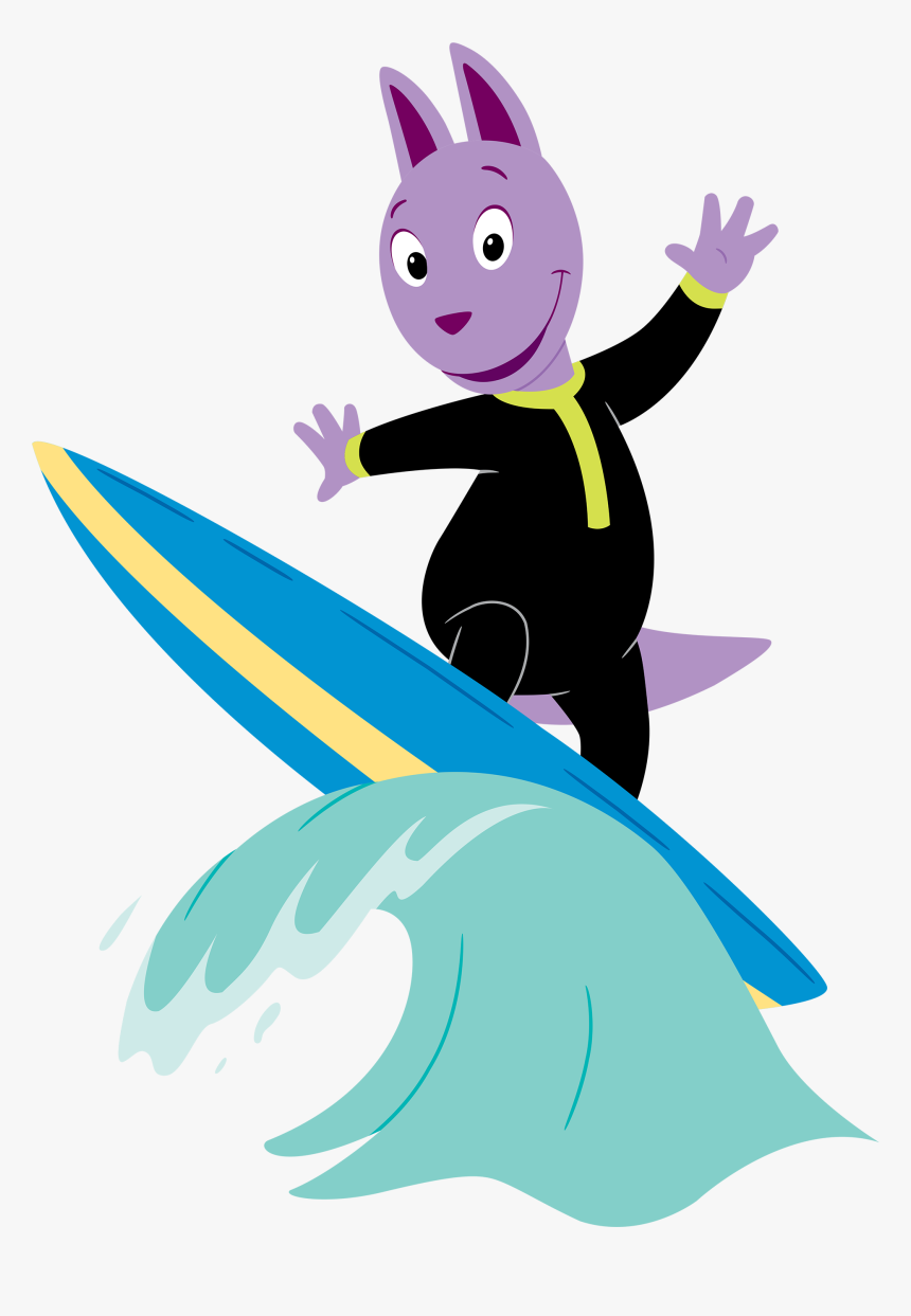 Hands Clipart Surfer - Backyardigans Surf, HD Png Download