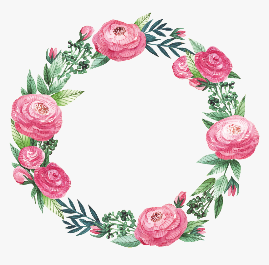 Freepik Com Floral Frame - Flower Frame Png Hd, Transparent Png