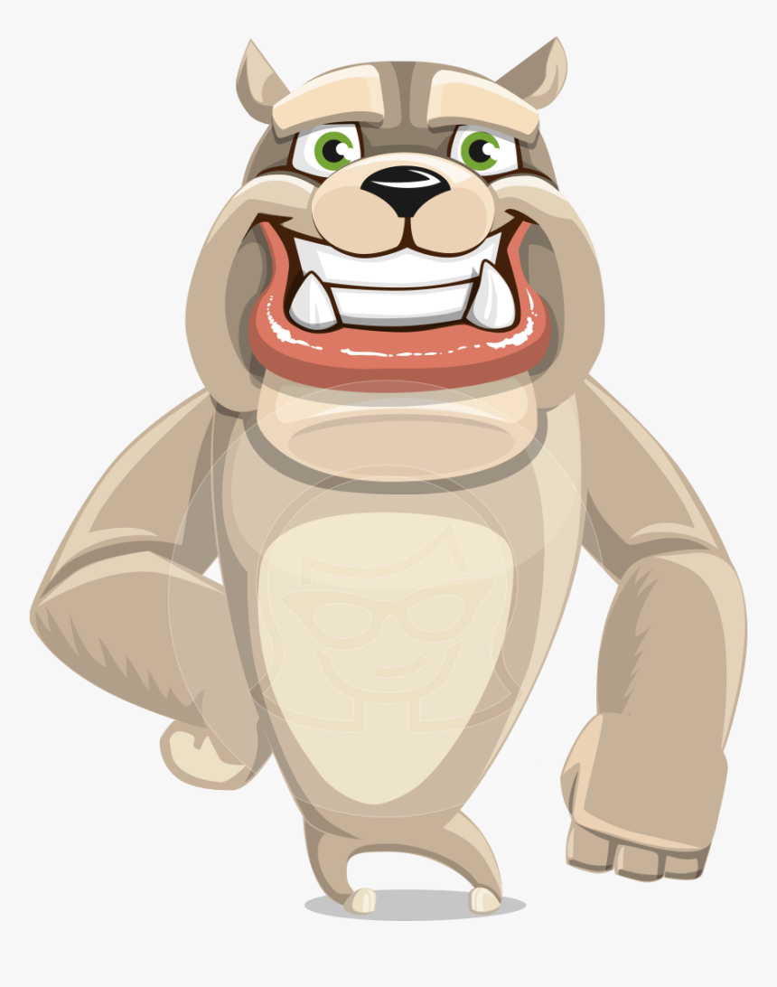 Bulldog Cartoon With Money, HD Png Download