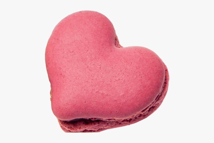 Pink Heartshapedmacaron - Macaroon, HD Png Download