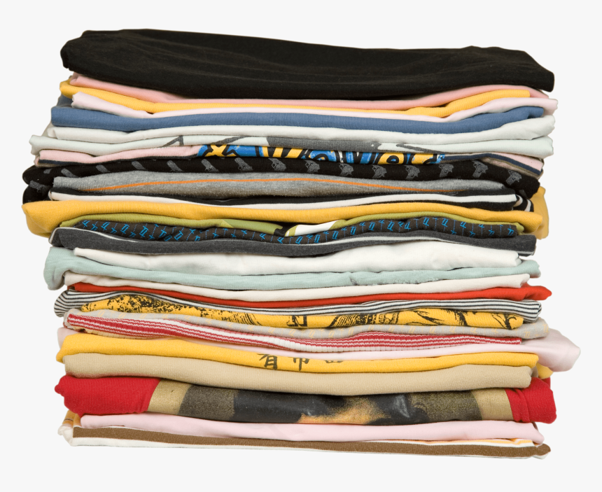 Transparent Stack Of Shirts, HD Png Download