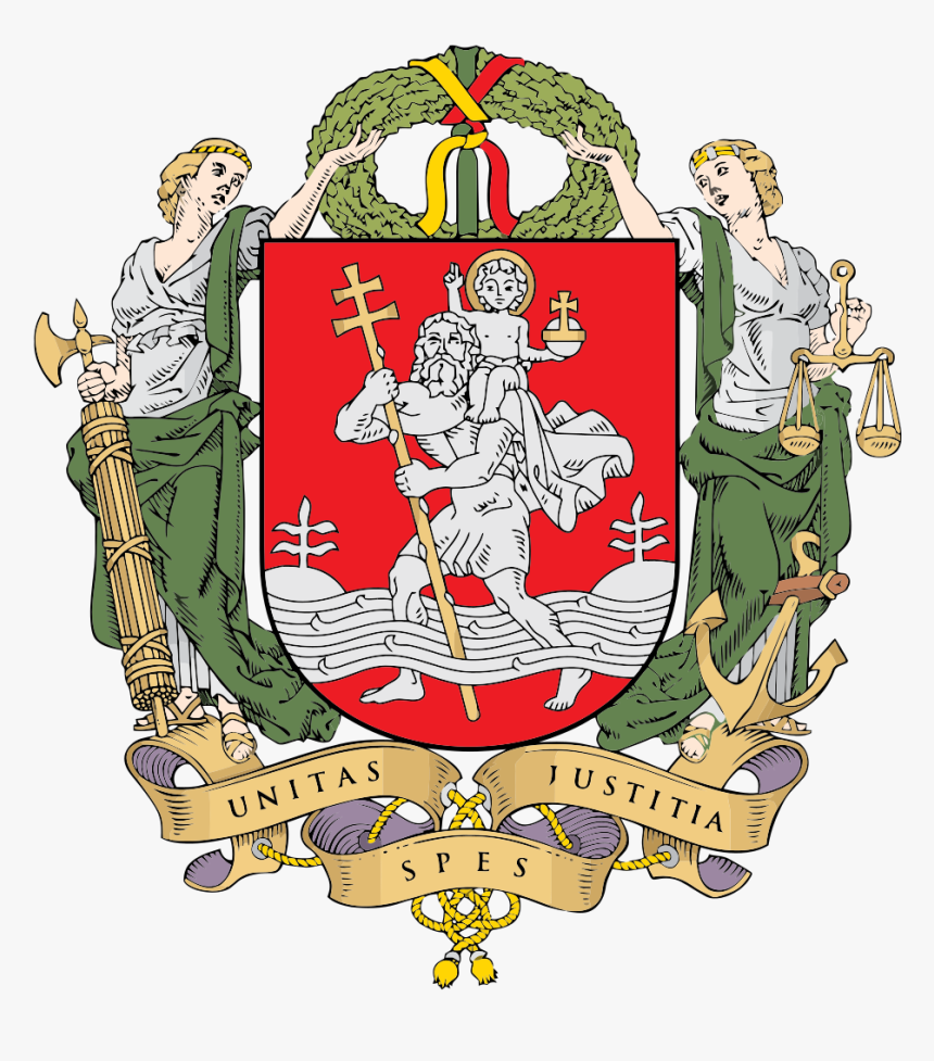 Grand Coat Of Arms Of Vilnius - Vilnius Symbol, HD Png Download