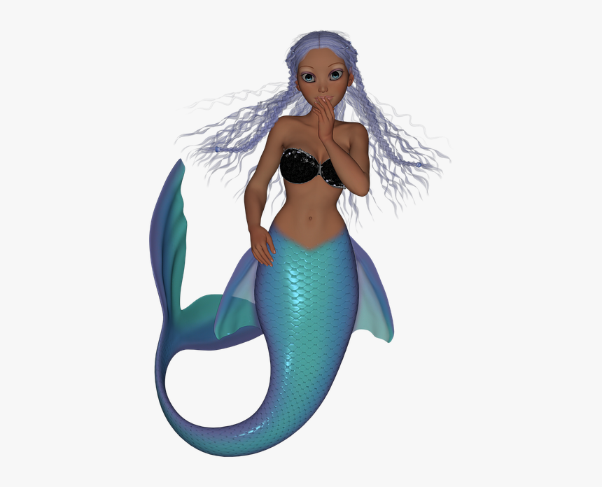Woman, Mermaid, Female, Creature, Mystical, Mermaids - Mermaid Siren Animation, HD Png Download