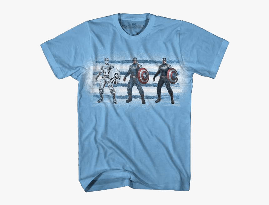 Triple Captain America Winter Soldier T-shirt - Alabama Vintage T Shirts, HD Png Download
