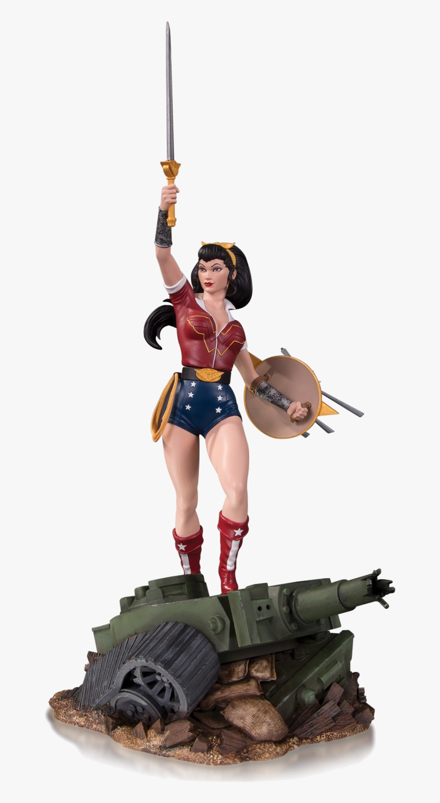 Dc Bombshells Wonder Woman Deluxe Statue, HD Png Download