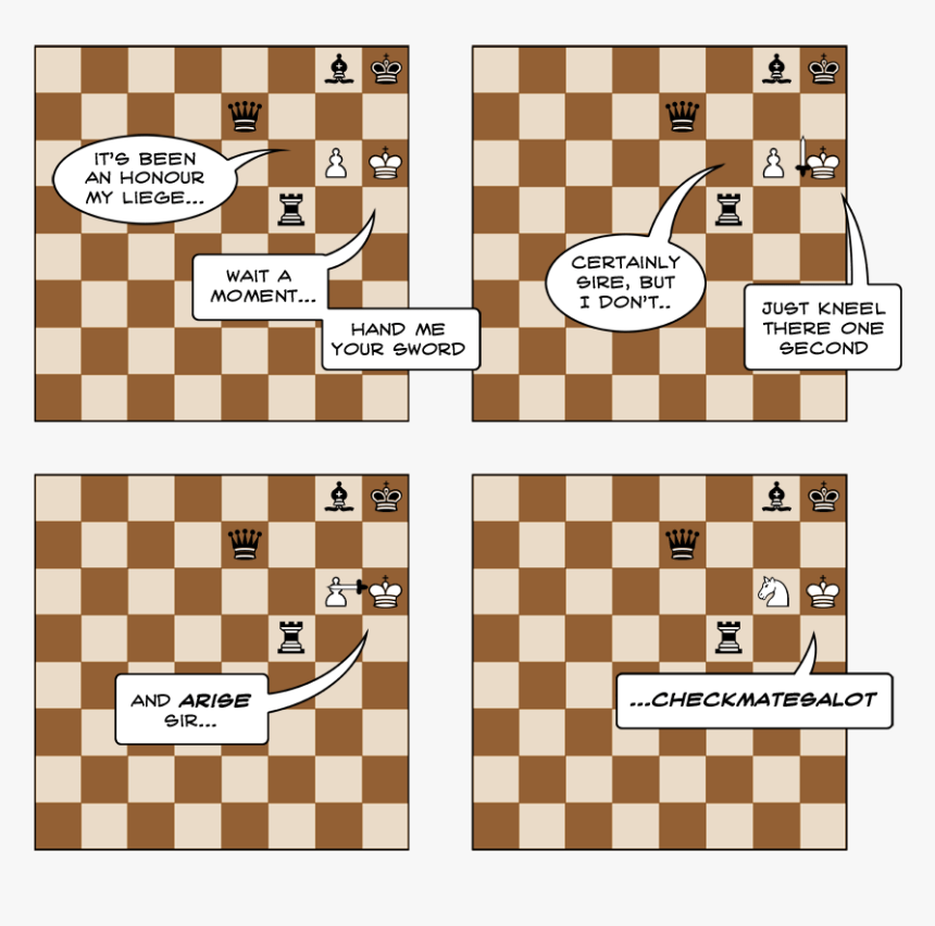 Blessed Are The Pawn In Spirit - Knighting In Chess, HD Png Download