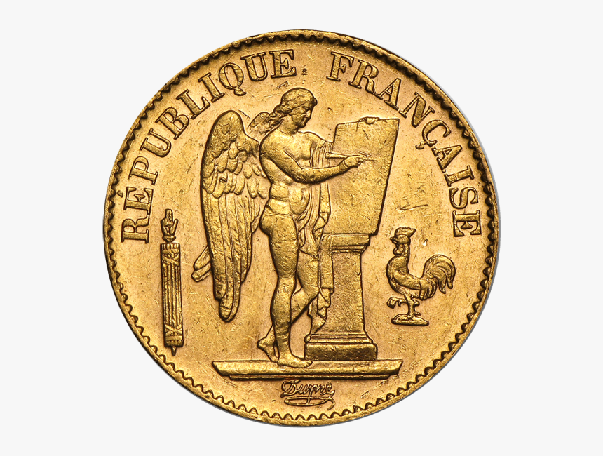 Gold 20 Francs Angel, HD Png Download