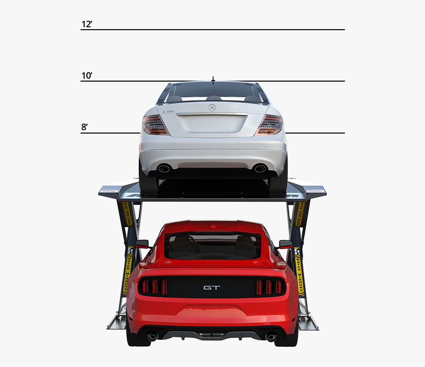 Second Locking Position - Car Stacker, HD Png Download