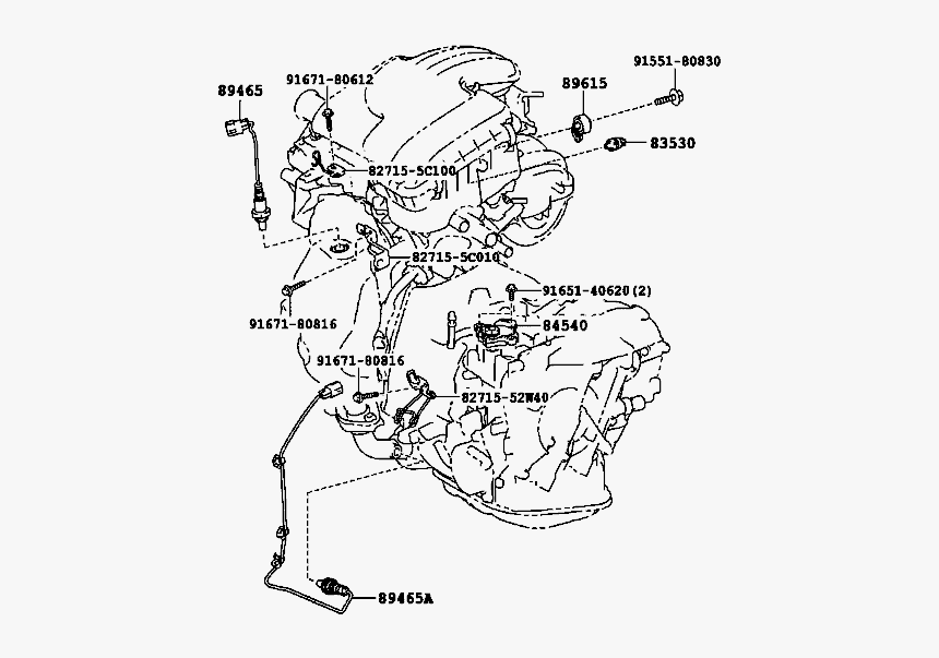 Toyota 1kr Engine Sensors, HD Png Download