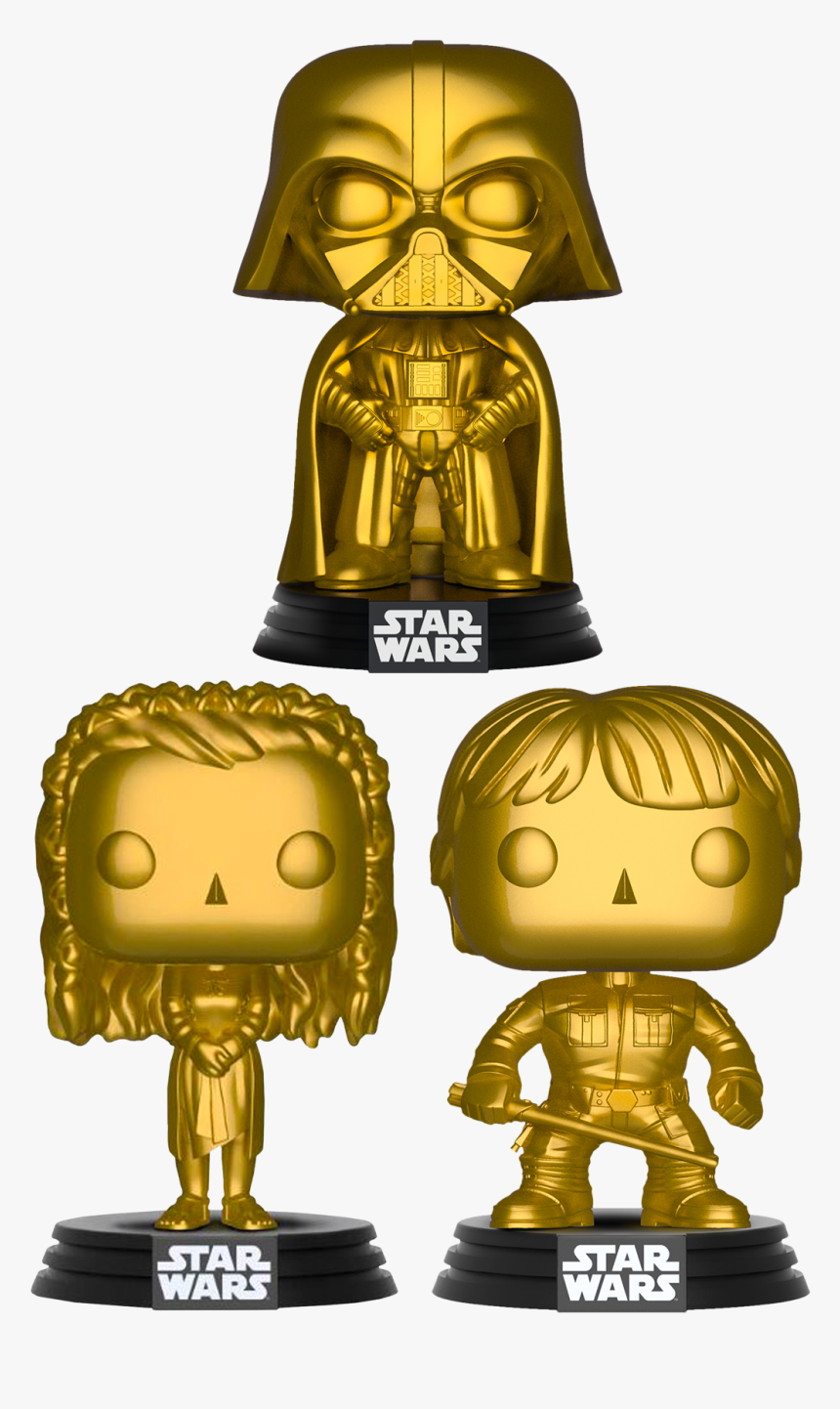 gold darth vader pop
