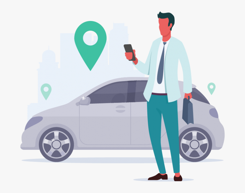 Illustration For Parking App, HD Png Download