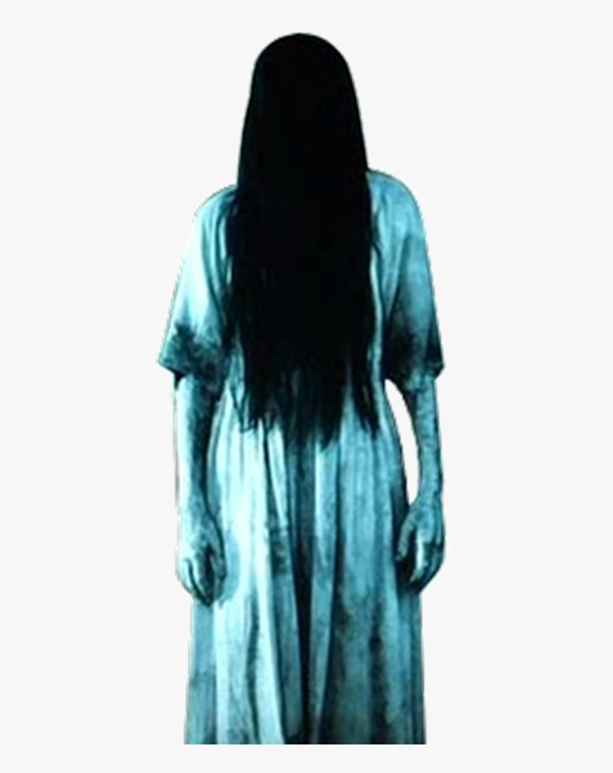 The Ring Png - Scary Girl With Hair Over Her Face, Transparent Png