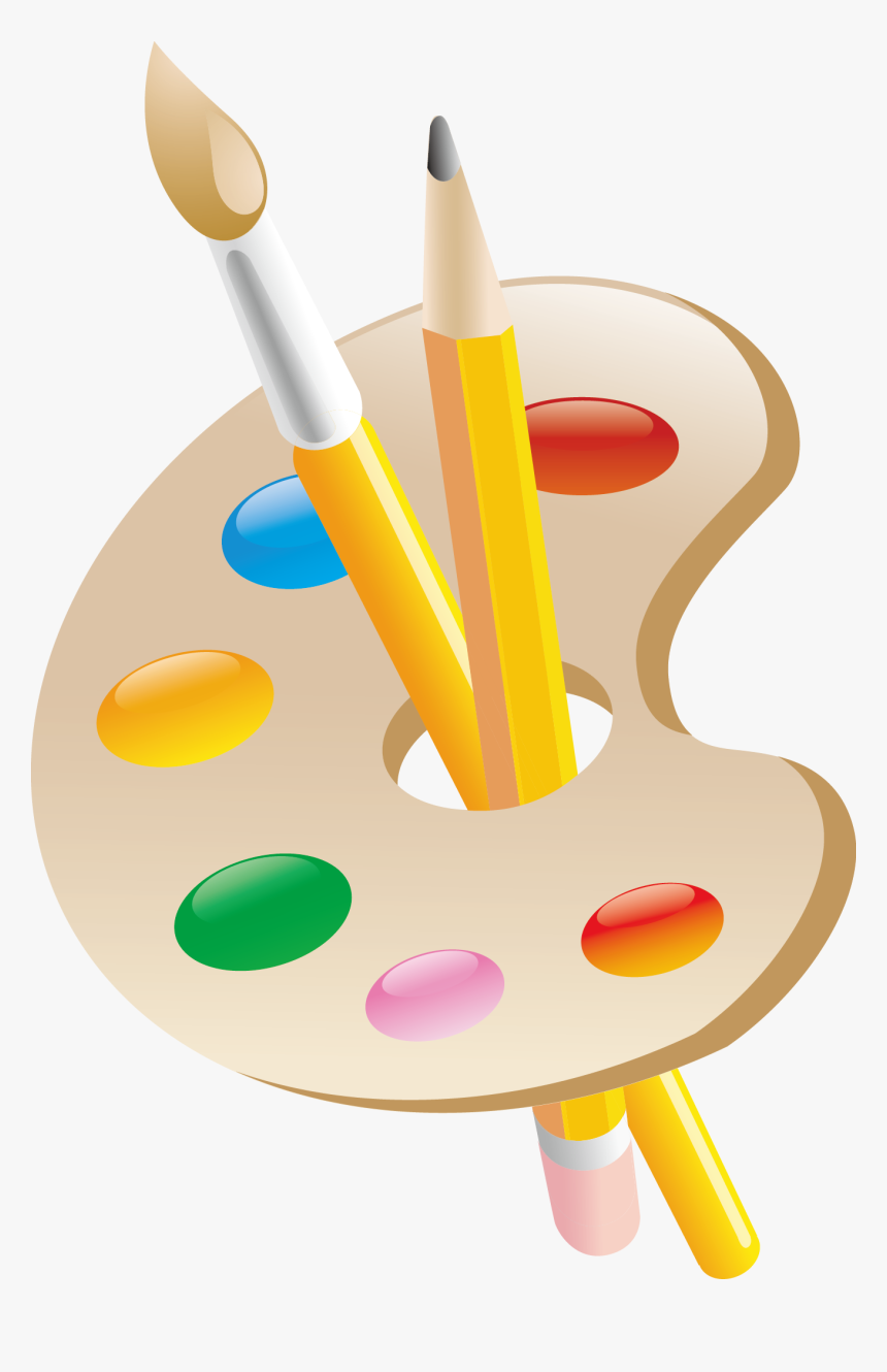 Vase Painting Clipart Paintclip - 调 色 板, HD Png Download