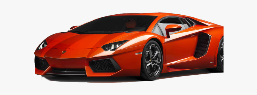 Orange Lamborghini Aventador S, HD Png Download