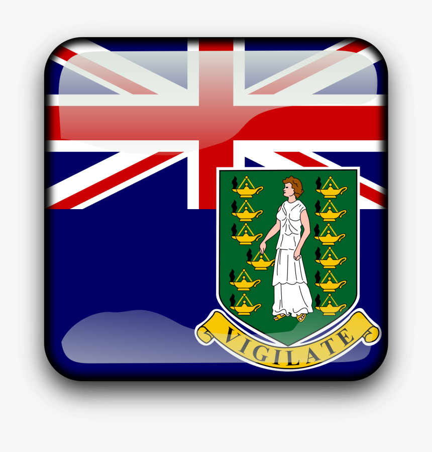 British Virgin Islands Coat Of Arms Baby Blanket - Bandera Islas Turcas Y Caicos, HD Png Download