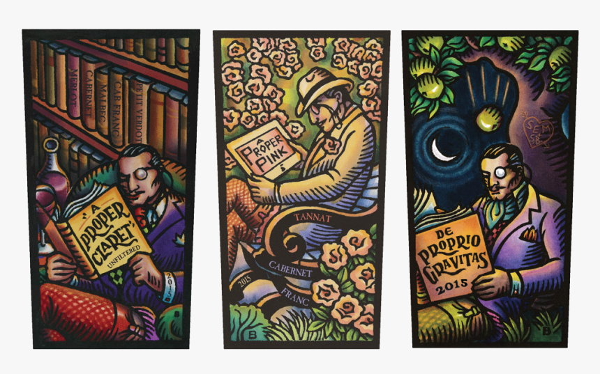 Proper Claret, Proper Pink, Gravitas Labels - Illustration, HD Png Download