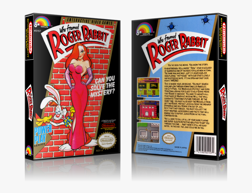 Framed Roger Rabbit Nes Box, HD Png Download