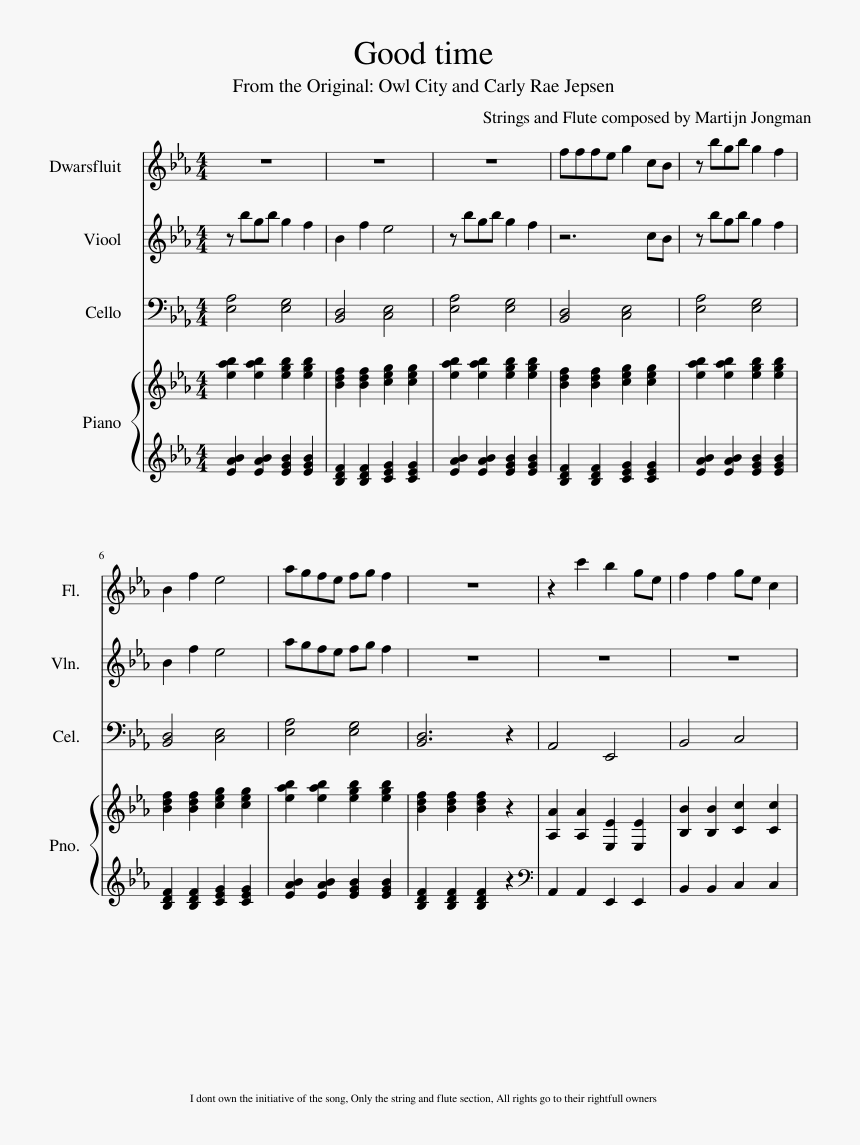 Tears Don T Fall Sheet Music, HD Png Download