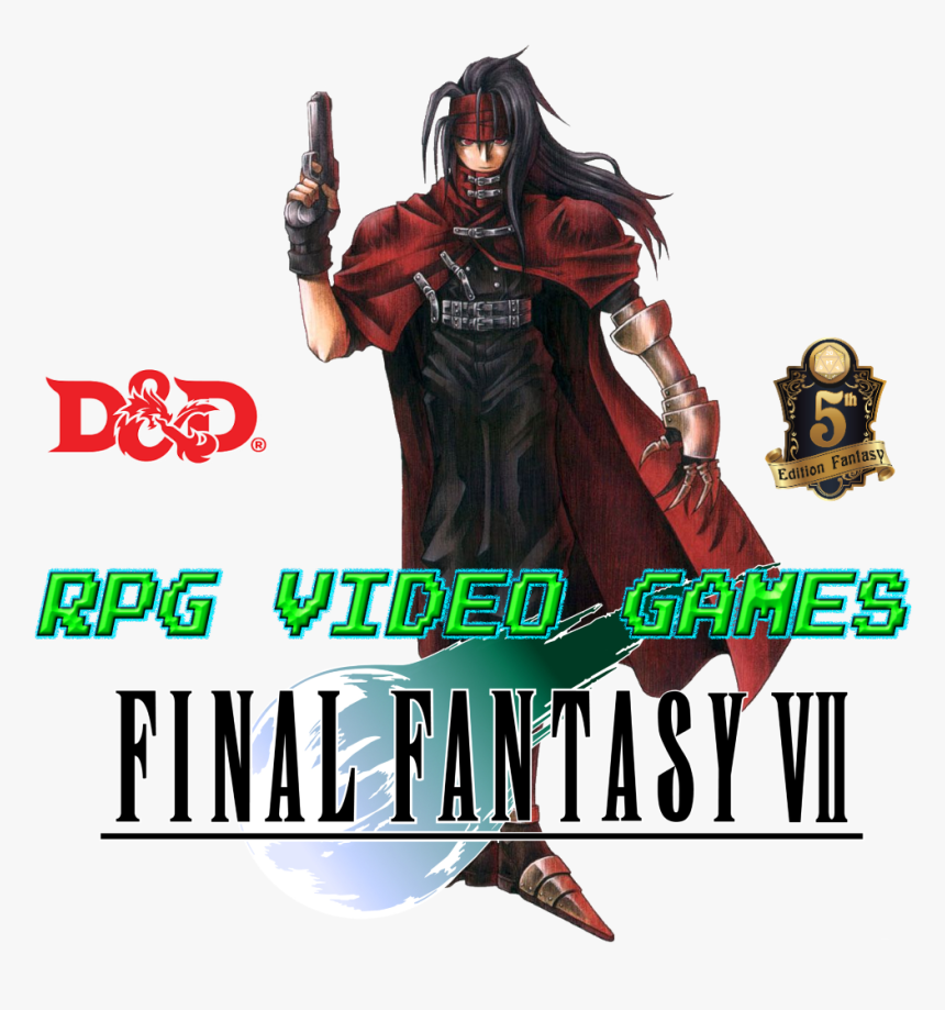 Final Fantasy 7 Vincent Valentine Dnd 5e - Vincent Valentine De Final Fantasy Vii, HD Png Download