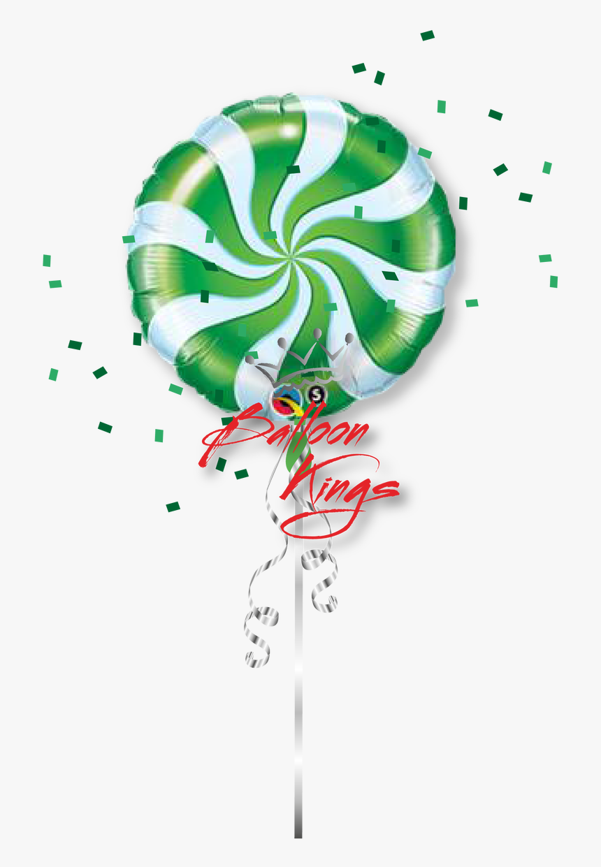 Candy Swirl Green - Candy Balloons Png, Transparent Png