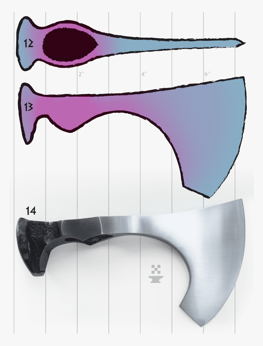 The Pixel Smith How To Forge A Railroad Spike Axe - Forge, HD Png Download