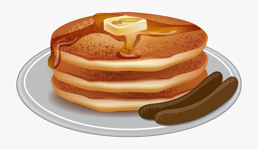 Collection Of And - Pancake And Sausage Clipart, HD Png Download