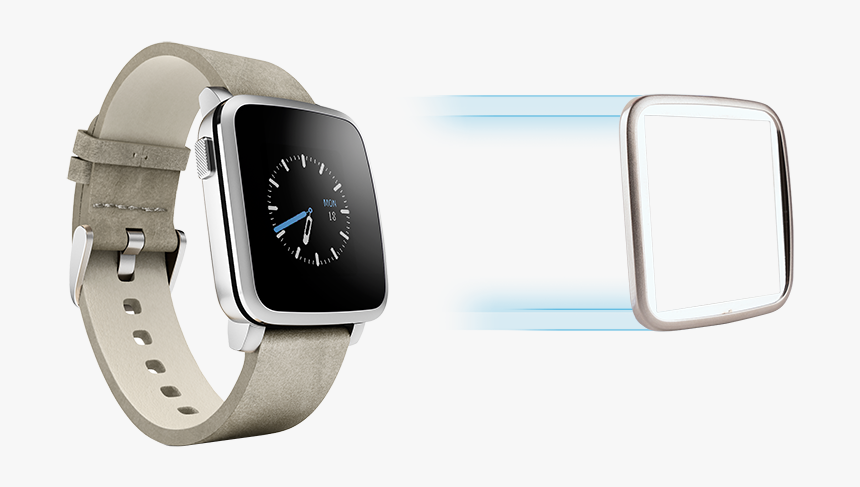 Pebble Time Steel Analog, HD Png Download