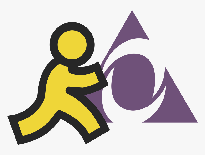Aol Instant Messenger Logo Png Transparent - Logo Aol Instant Messenger, Png Download