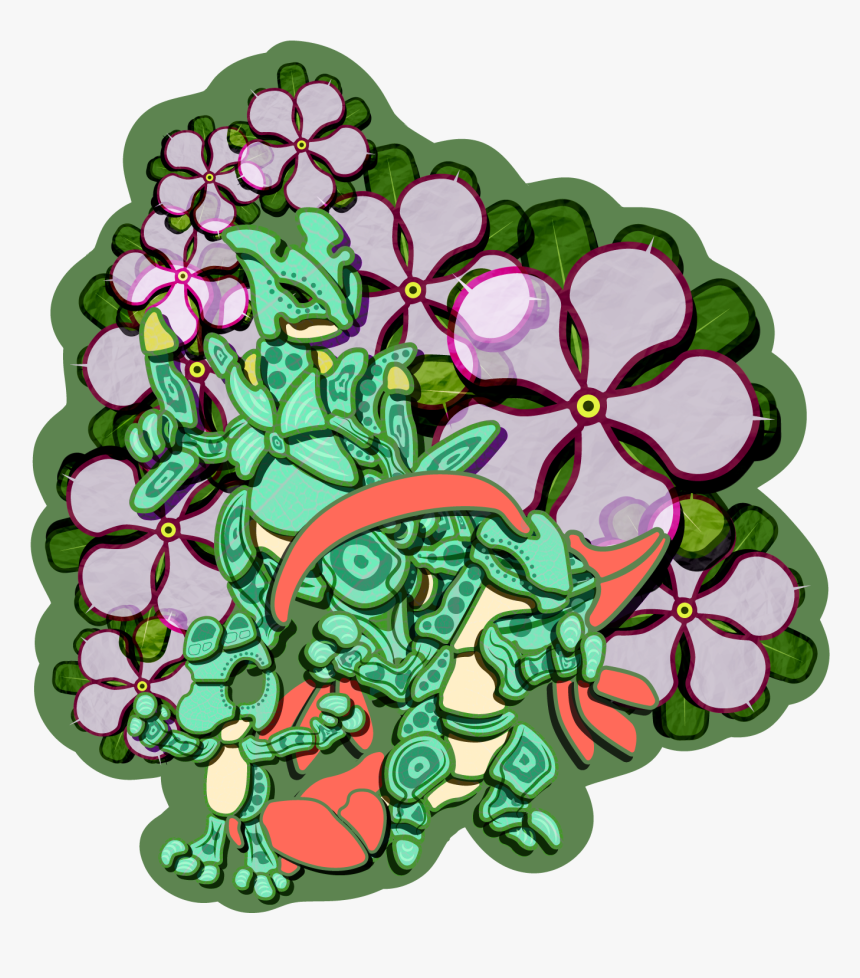 Treecko-sticker - Illustration, HD Png Download