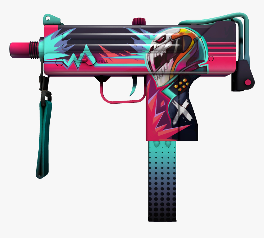 Mac 10 Piloto Neon, HD Png Download
