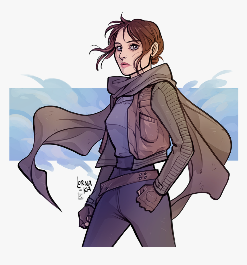 Left Behind By Ksenia - Star Wars Jyn Erso Art, HD Png Download