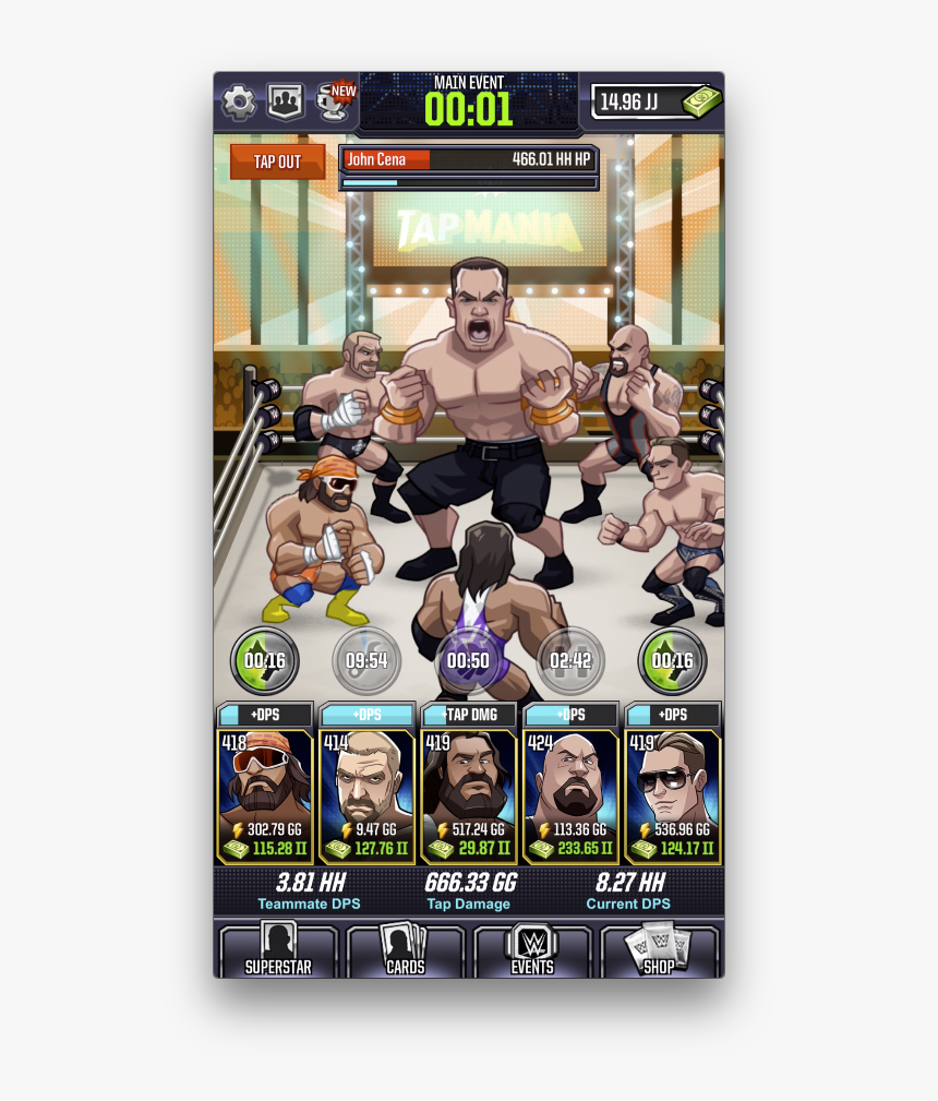 Wwe Tap Mania Game, HD Png Download