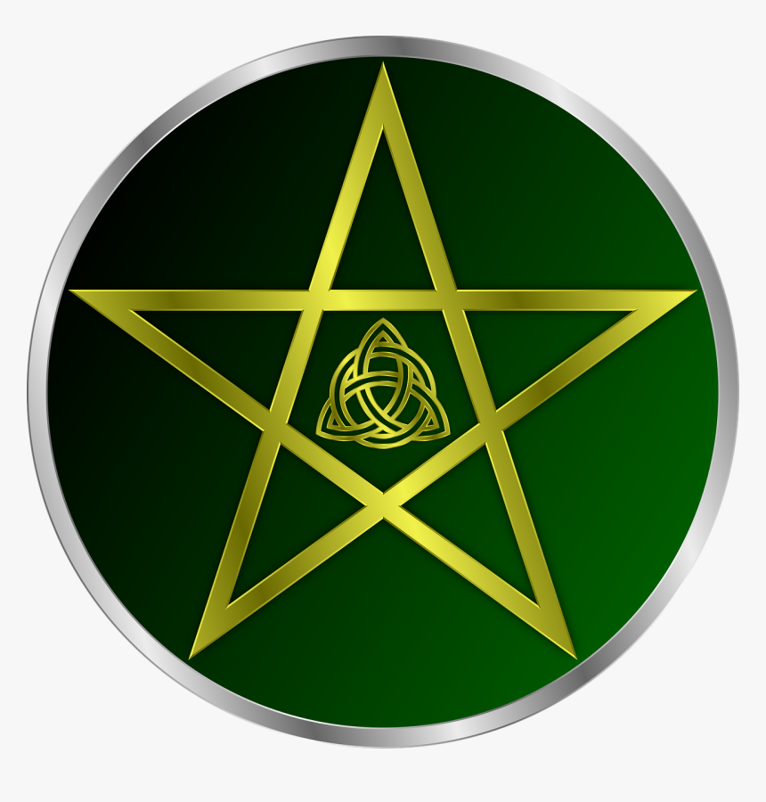 Pentacle Wicca Pentagram Free Picture - Защита От Приворота Амулет, HD Png Download