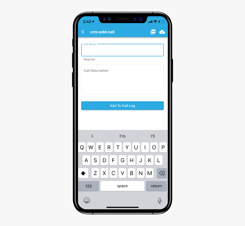 Bezlio Product Mockup Epicorcrm Calllog Iphonex - Don T Autocorrect Iphone, HD Png Download