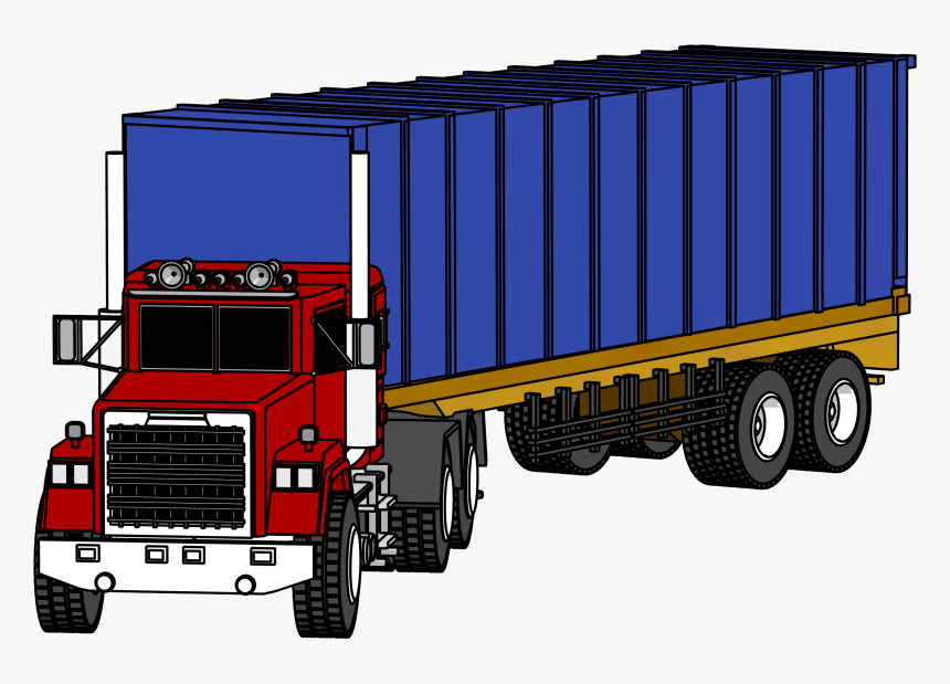 18 Wheeler Truck Clip Art - 10 Wheeler Truck Clipart, HD Png Download